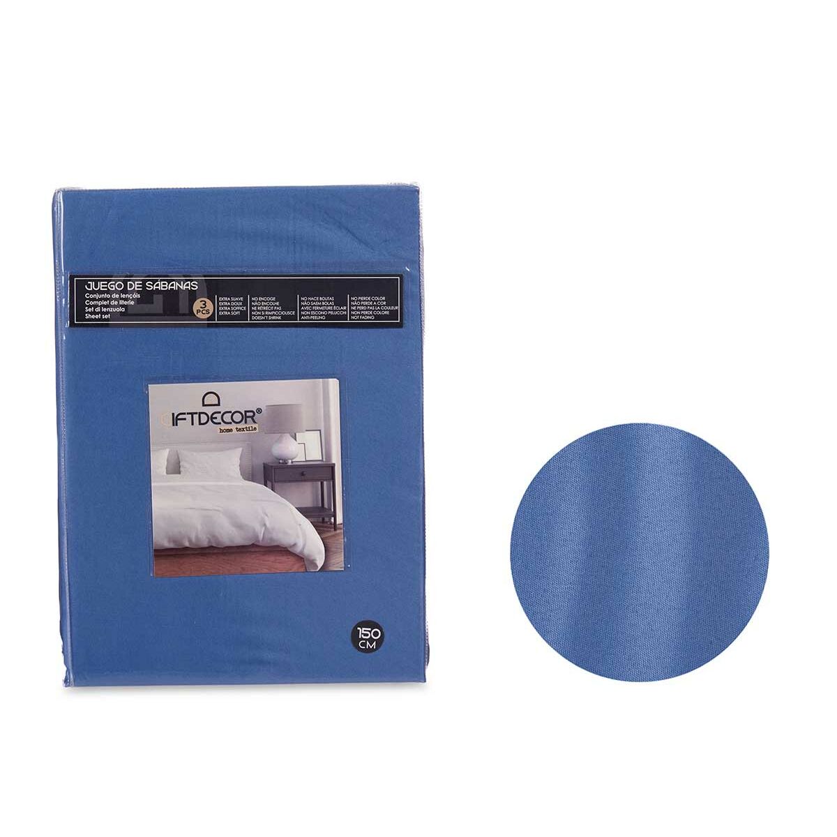 Bedding set Gift Decor Blau King size 3 Teile – Produktbild 1