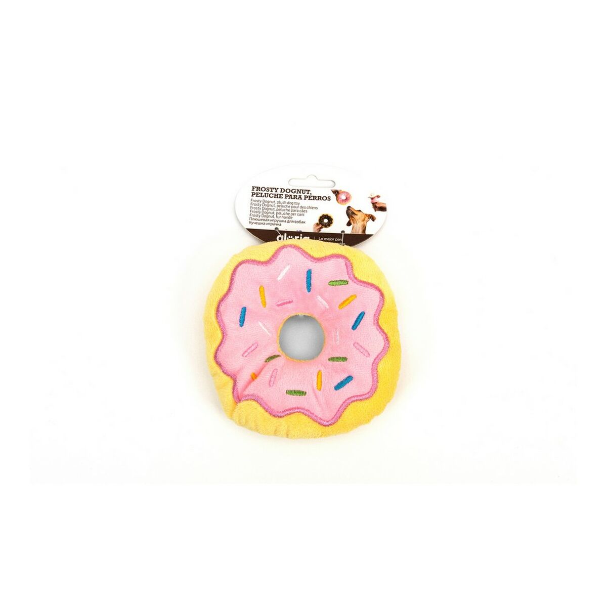 Gloria Weich Spielzeug für Hunde Frosty 3 x 5 x 14 cm Donut Rosa