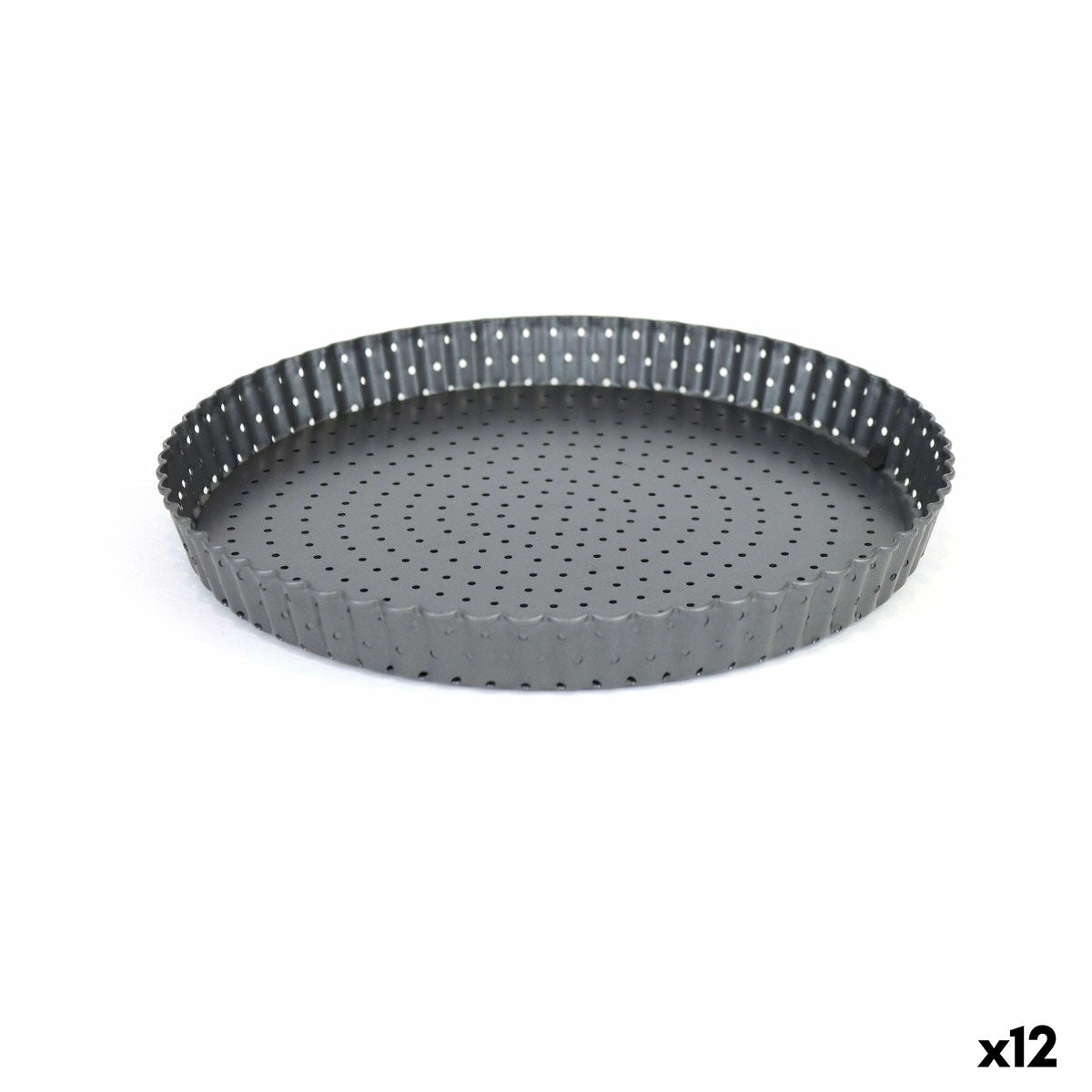 Cake Mould Quttin 28 x 3 cm Drilled Detachable (12 Stück) – Produktbild 1