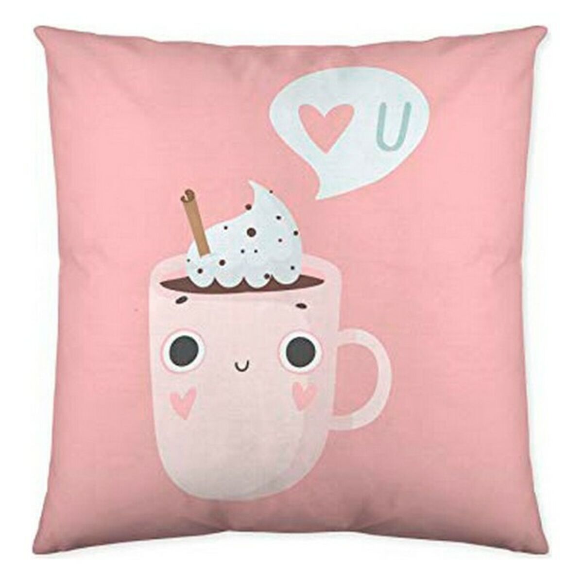 Cushion cover Costura Funny Cups (50 x 50 cm) – Produktbild 1