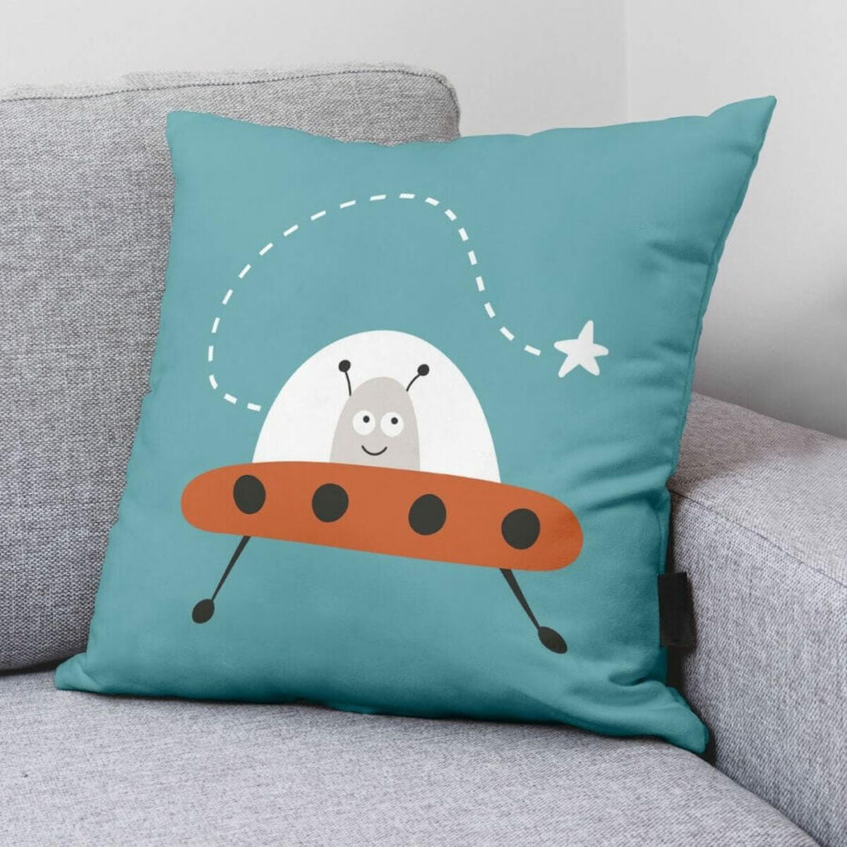 Cushion cover Kinder&Baumwolle Elm A Grün 50 x 50 cm – Produktbild 2