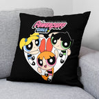 Powerpuff Girls Kissenbezug Powerpuff B Schwarz Mehrfarbig