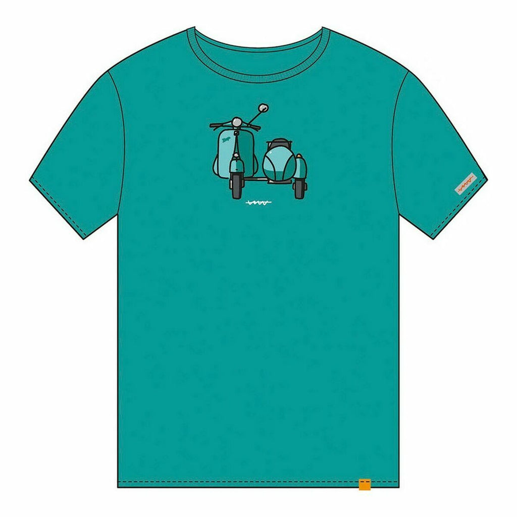Cállate la Boca Kurzarm-T-Shirt Türkis Sidecar
