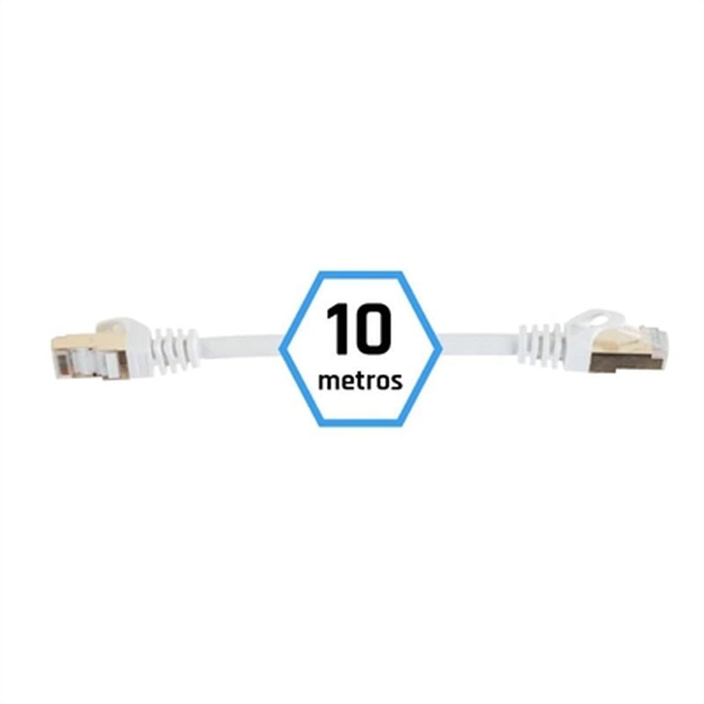 iggual FTP Category 7 Starres Netzwerkkabel IGG318621 Weiß 10 m