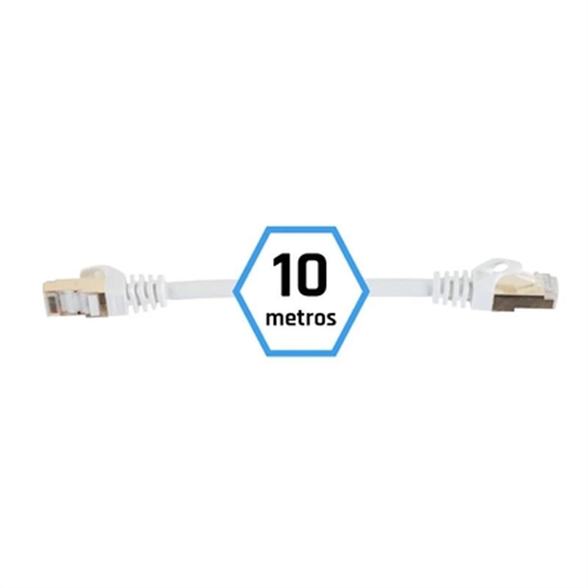 iggual FTP Category 7 Starres Netzwerkkabel IGG318621 Weiß 10 m