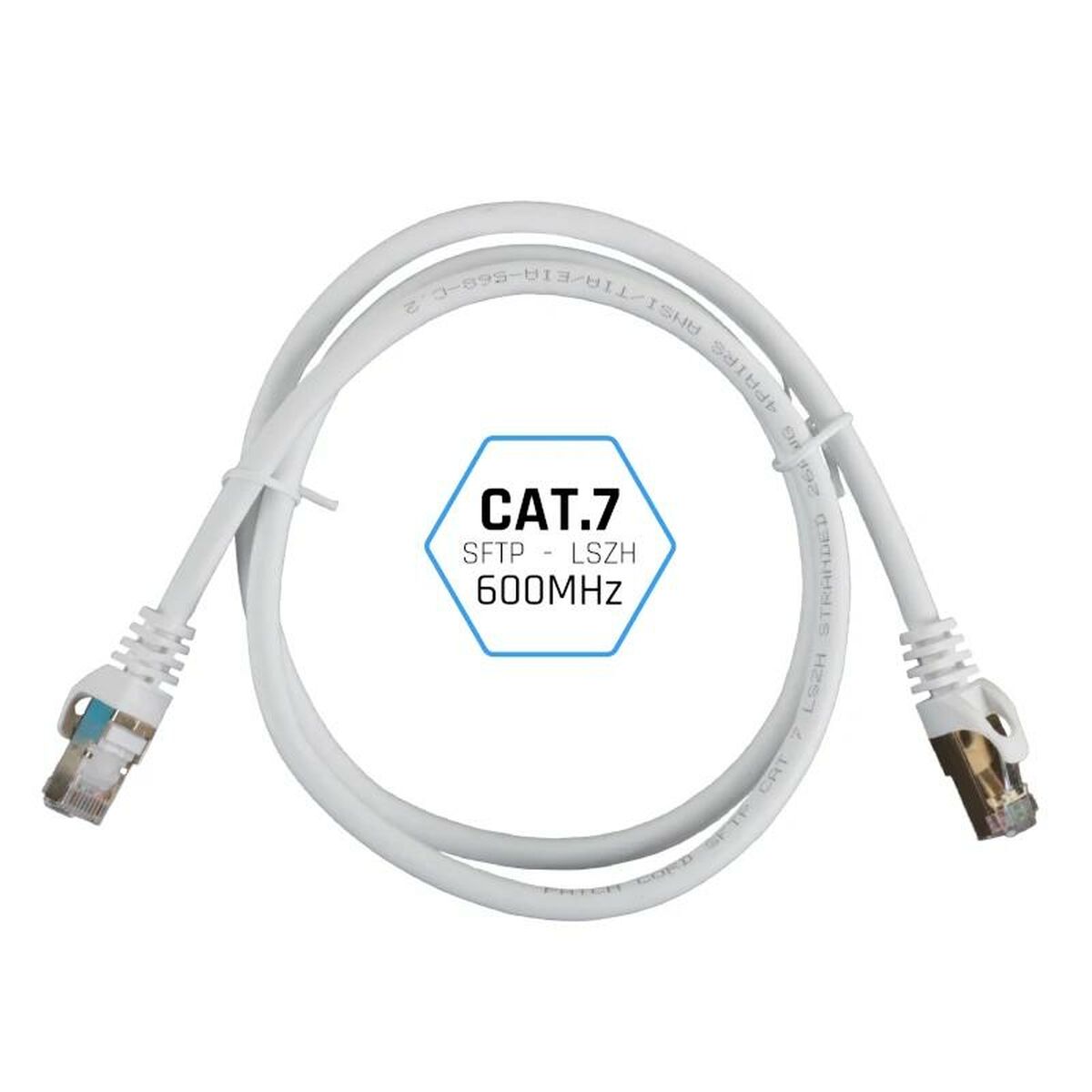iggual FTP Category 7 Starres Netzwerkkabel IGG318621 Weiß 10 m
