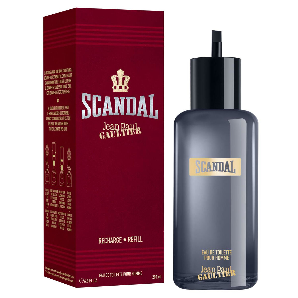 Jean Paul Gaultier Scandal Pour Homme EDT for Men - 200 ml - product view 2