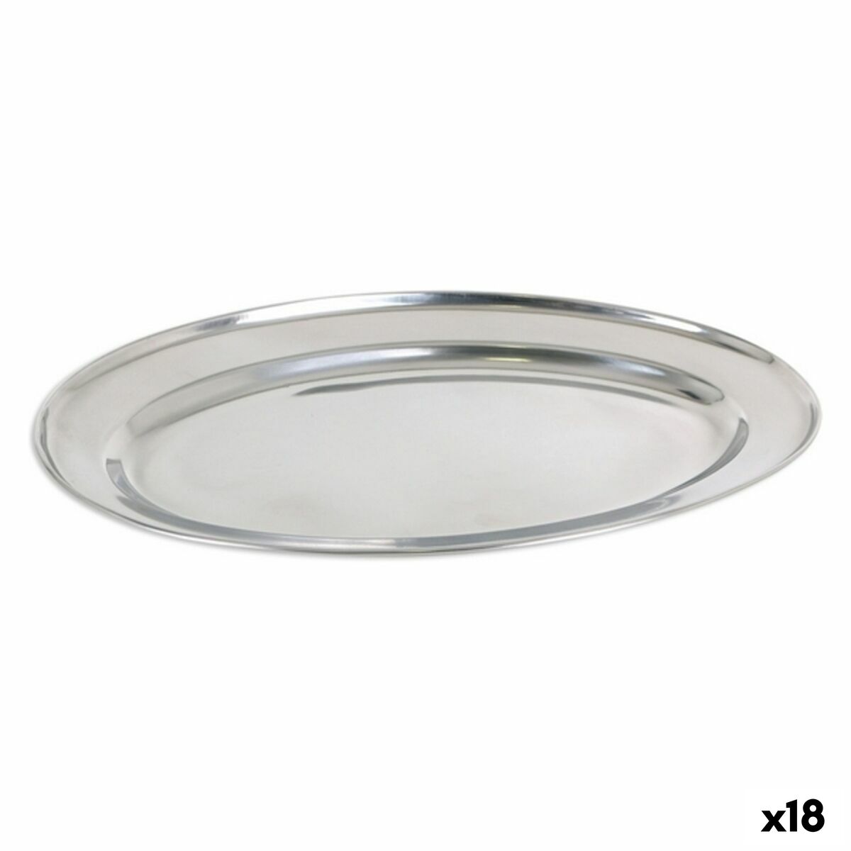 Tray Privilege 42853 Stainless Stahl Oval (18 Stück) (35 x 22,2 cm) – Produktbild 1