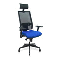 Piqueras y Crespo Bürostuhl mit Kopfstütze Horna B3DR65C Blau