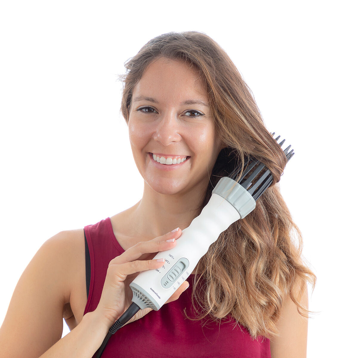 InnovaGoods 3-in-1 Drying, Styling & Curling Hairbrush Dryple 550 W