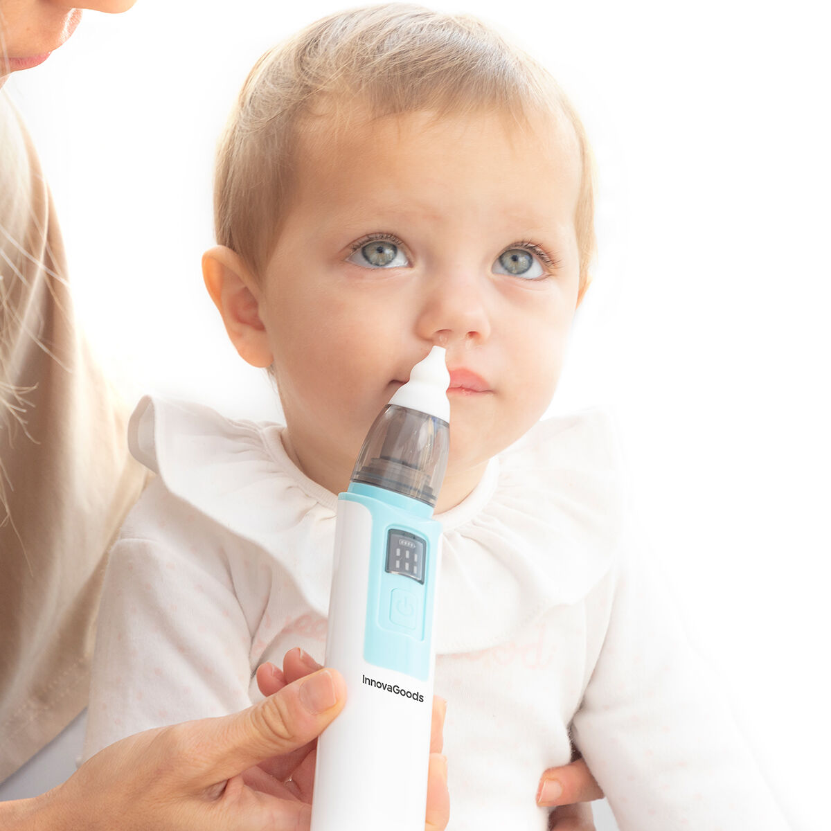 InnovaGoods Wiederaufladbar Nasal Aspirator für Babys Nizi – Weiß
