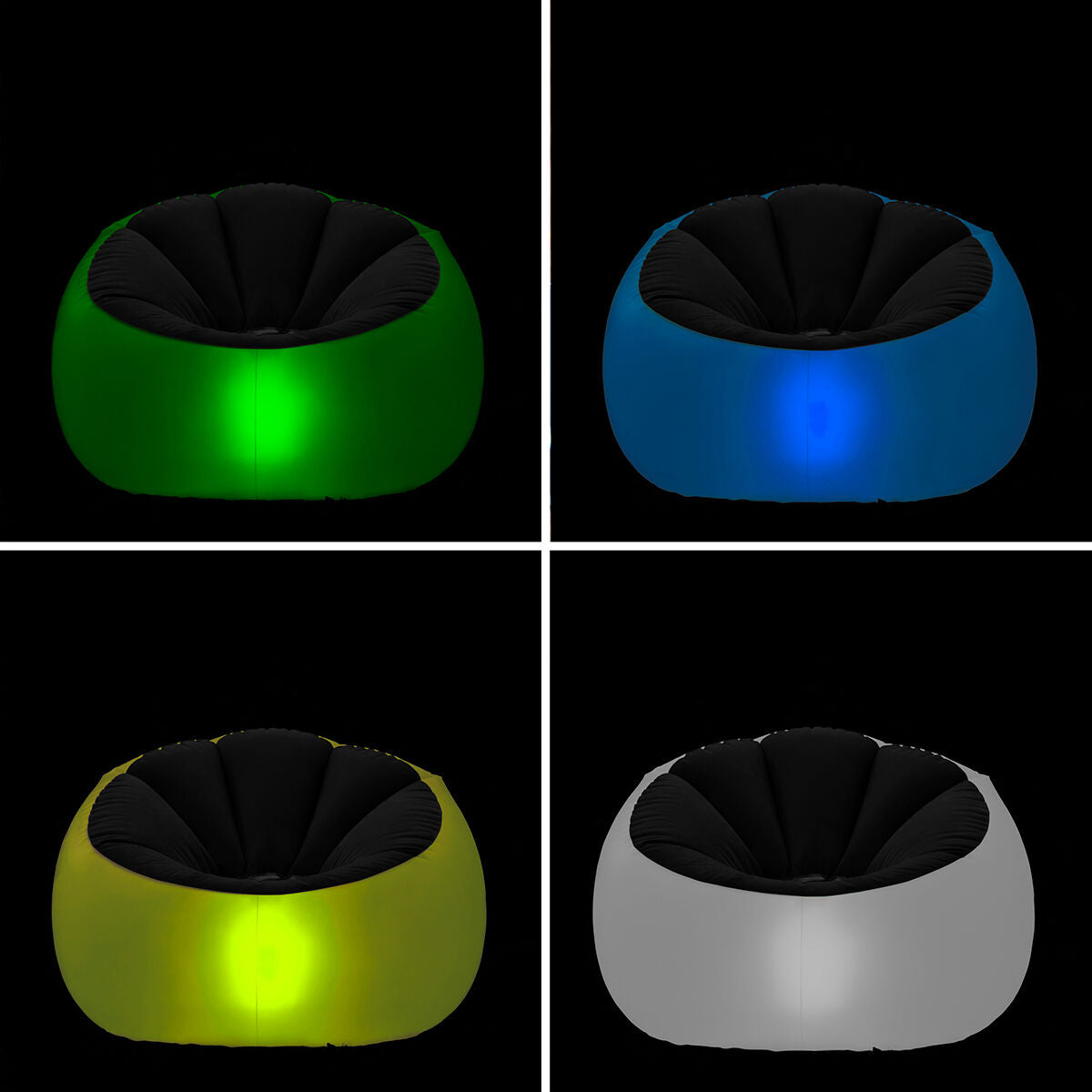 Inflatable Sessel mit Mehrfarbig LED und Remote Control Chight InnovaGoods