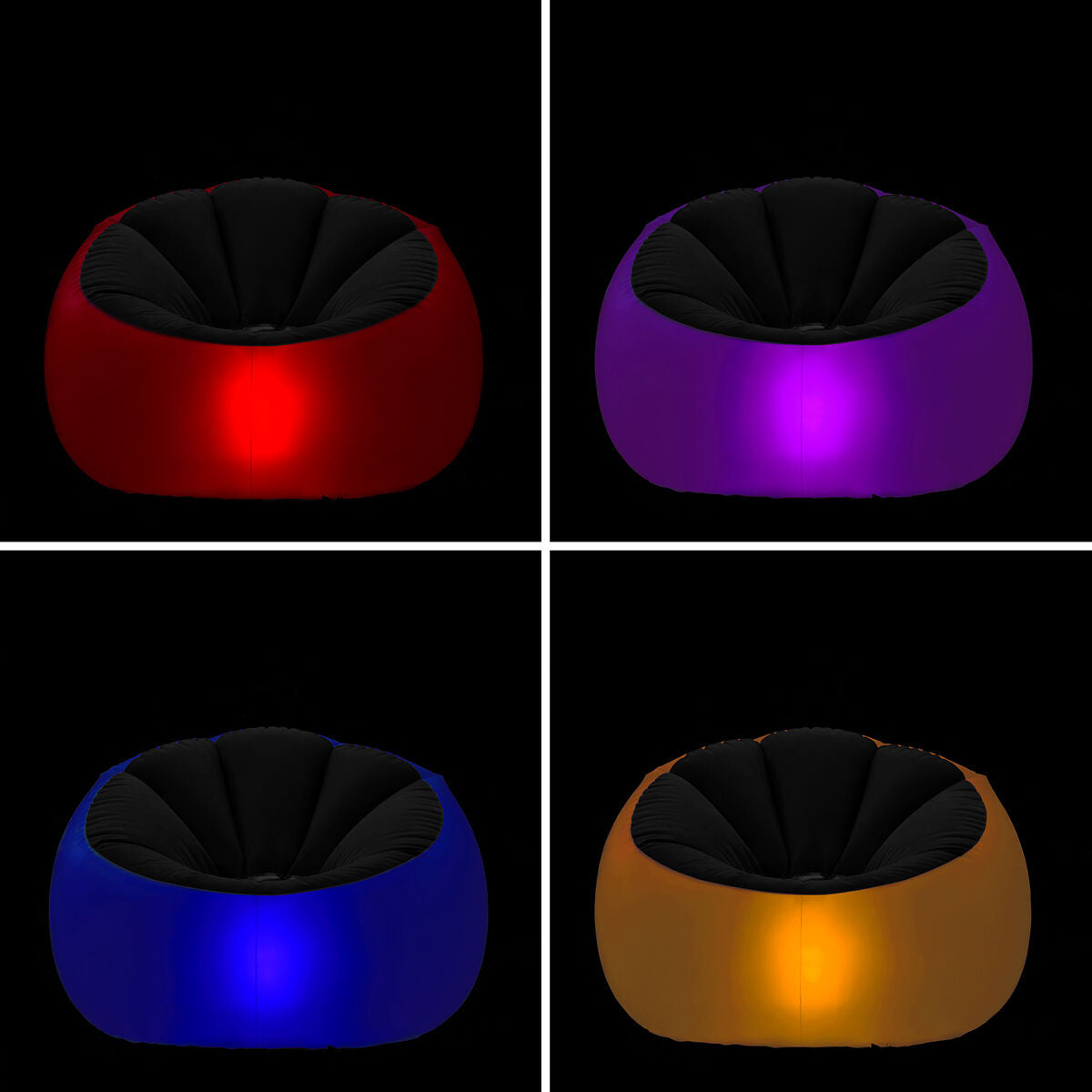Inflatable Sessel mit Mehrfarbig LED und Remote Control Chight InnovaGoods