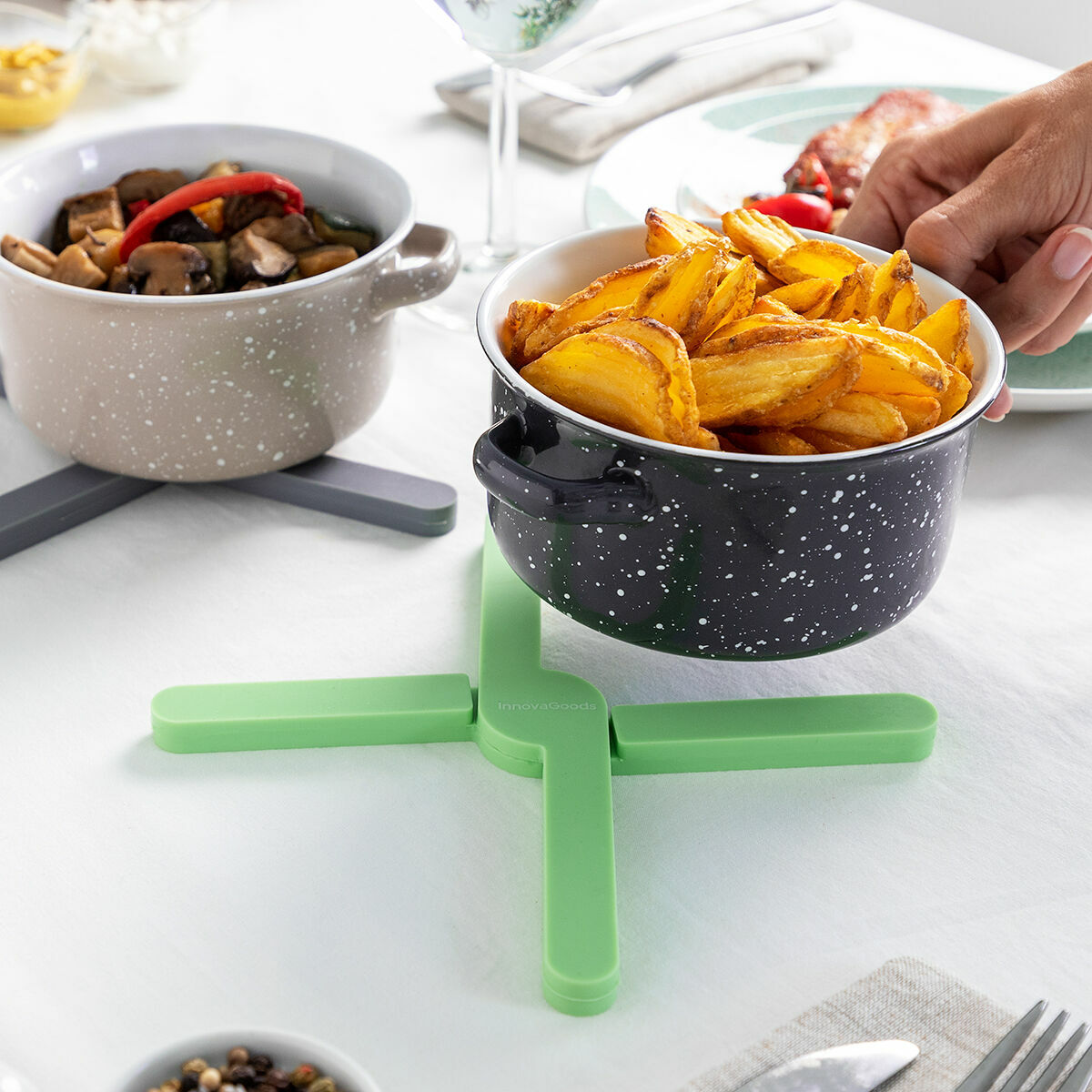 InnovaGoods Individual Klappbar Silikon Trivet Folvet