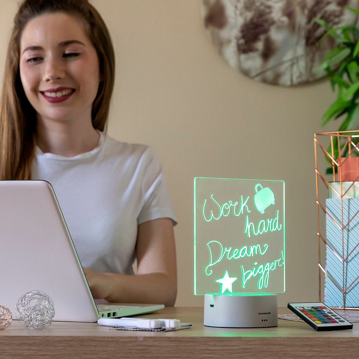 LED Note and Message Board Lemo InnovaGoods – Produktbild 1
