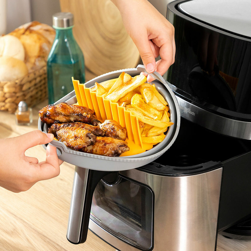 InnovaGoods Klappbar Silikon Korb für Heißluftfritteuse Fliynner