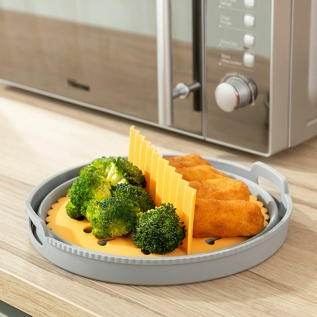 InnovaGoods Klappbar Silikon Korb für Heißluftfritteuse Fliynner