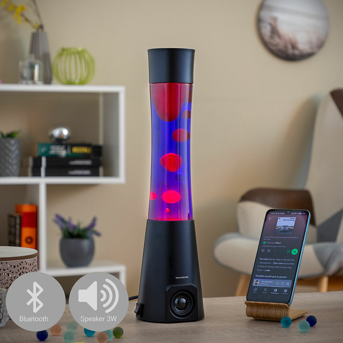 Lava Lamp with Speaker Maglamp InnovaGoods – Produktbild 1