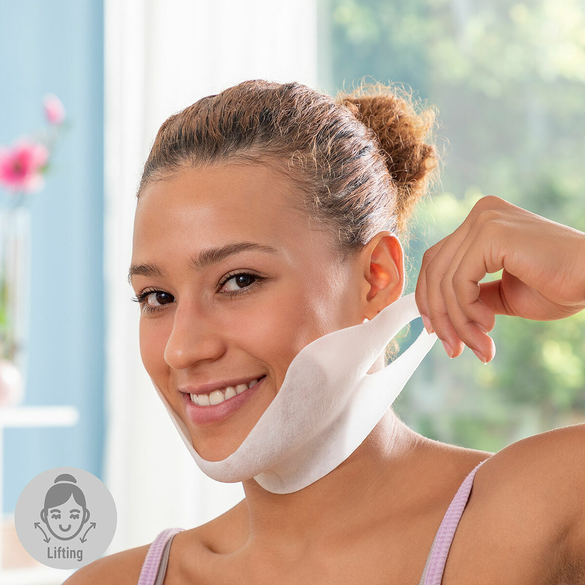 Double Chin Firming Mask Redushine InnovaGoods 5 Stück – Produktbild 1