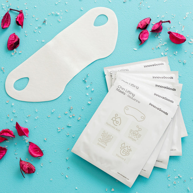 Double Chin Firming Mask Redushine InnovaGoods 5 Stück – Produktbild 2