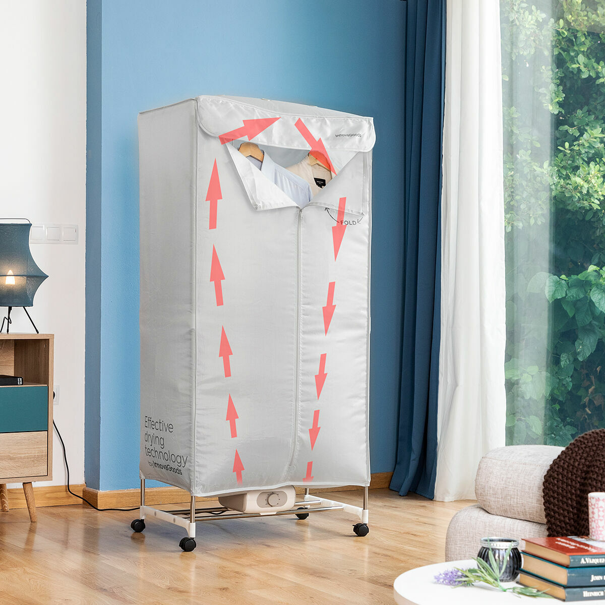 Tragbar Elektrisch Dryer mit 2 Levels Dupledry InnovaGoods 1200 W