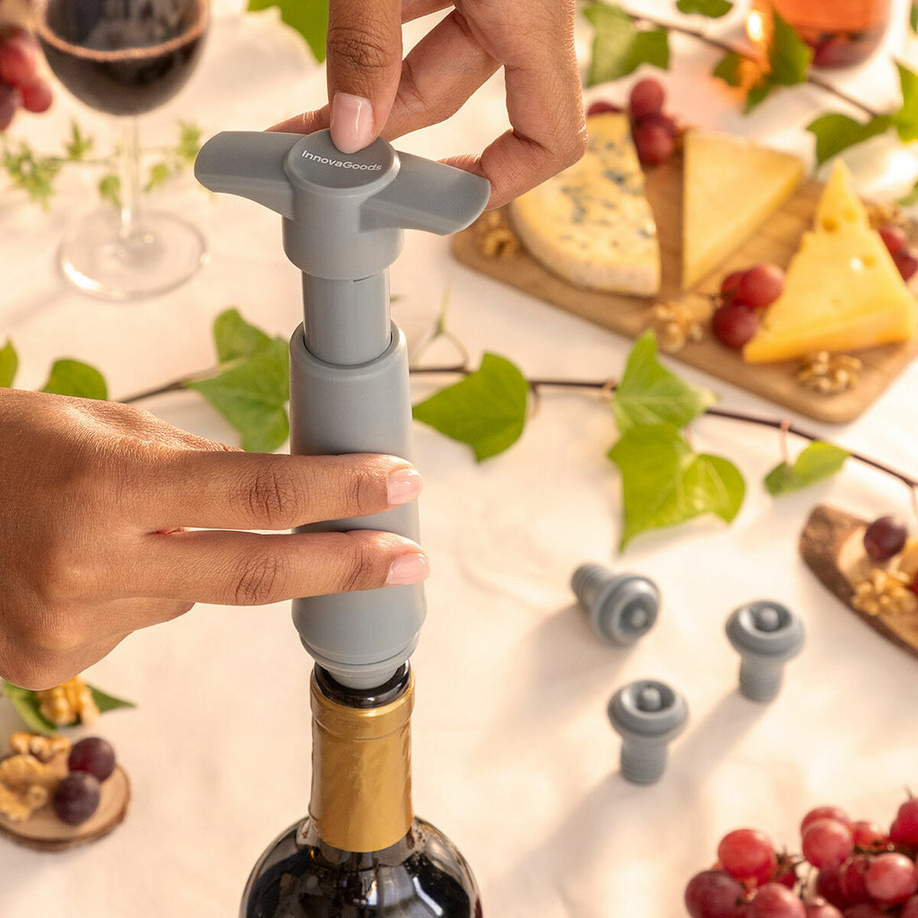 InnovaGoods Vakuumpumpe & Weinverschlüsse Winuum (4 caps)
