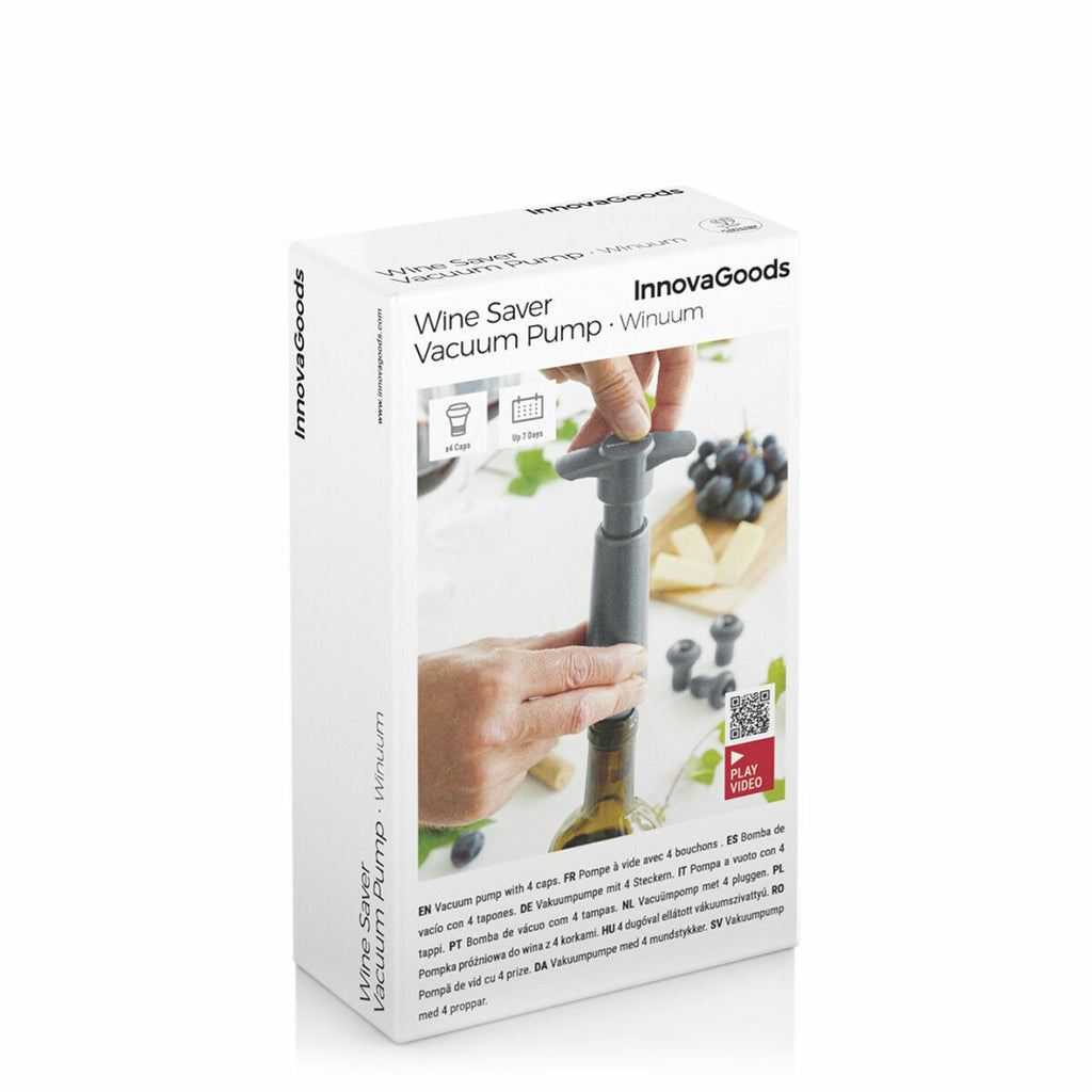 InnovaGoods Vakuumpumpe & Weinverschlüsse Winuum (4 caps)