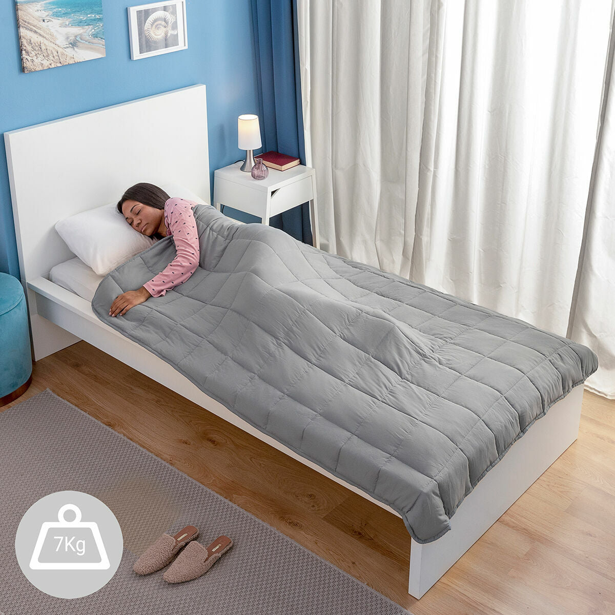 InnovaGoods Single Weighted Decke Sweikett