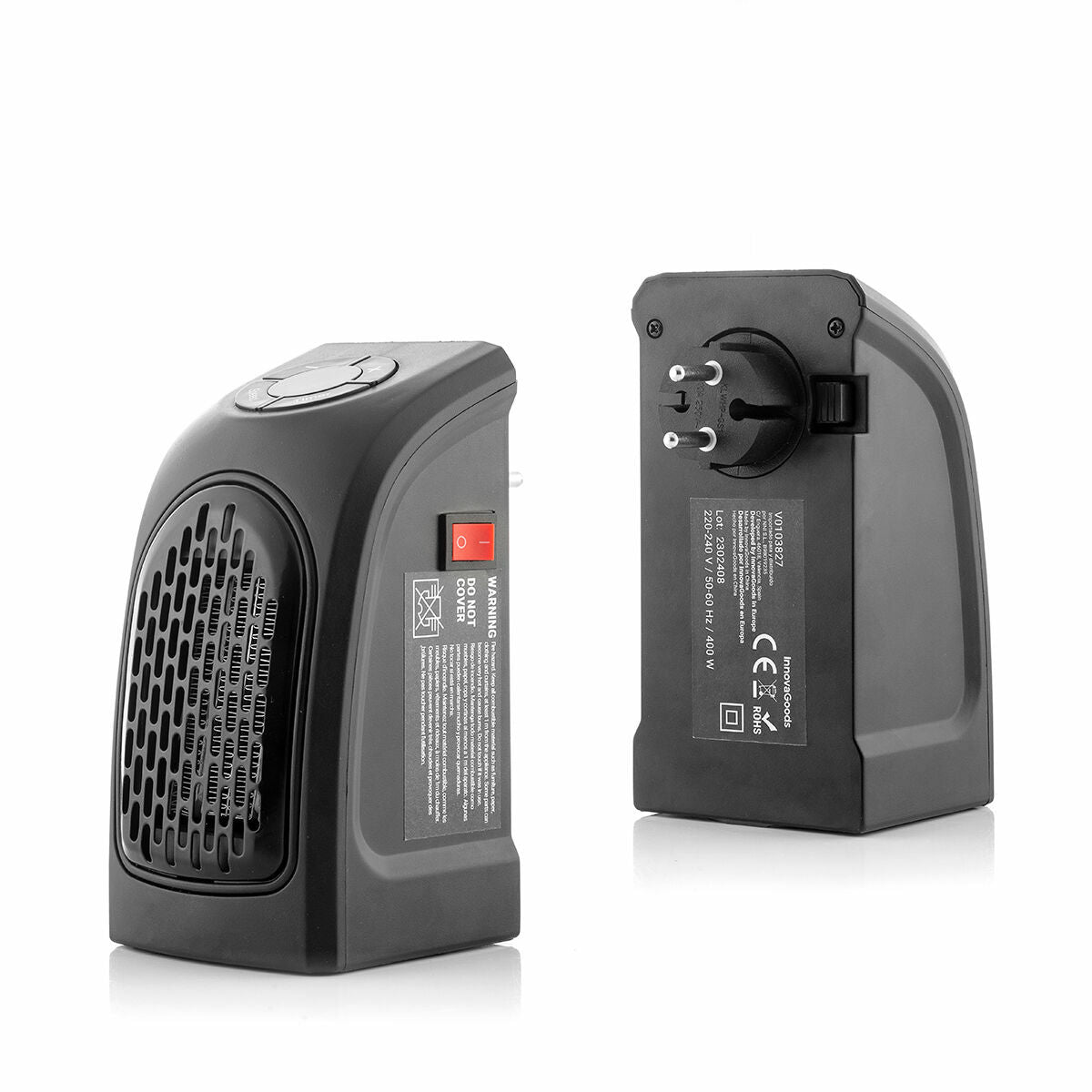 InnovaGoods Tragbar Mini Plug Heizgerät Heatpod 400 W