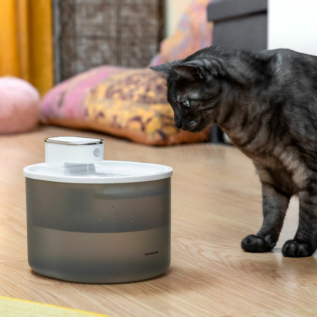 InnovaGoods Wiederaufladbar Katze Wasser Fountain mit Sensor Refopet