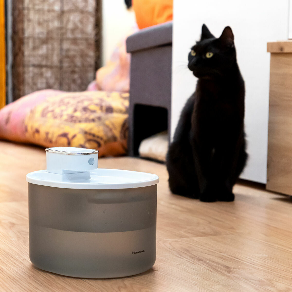 InnovaGoods Wiederaufladbar Katze Wasser Fountain mit Sensor Refopet