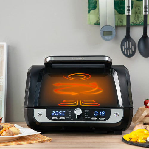 Air Fryer with Grill, Accessories and Recipe Book InnovaGoods Fryinn 12-in-1 6000 Schwarz Stahl 3400 W 6 L – Produktbild 2