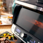 InnovaGoods Heißluftfritteuse mit Grill, Zubehör & Recipe Book Fryinn 12-in-1 6000 Schwarz
