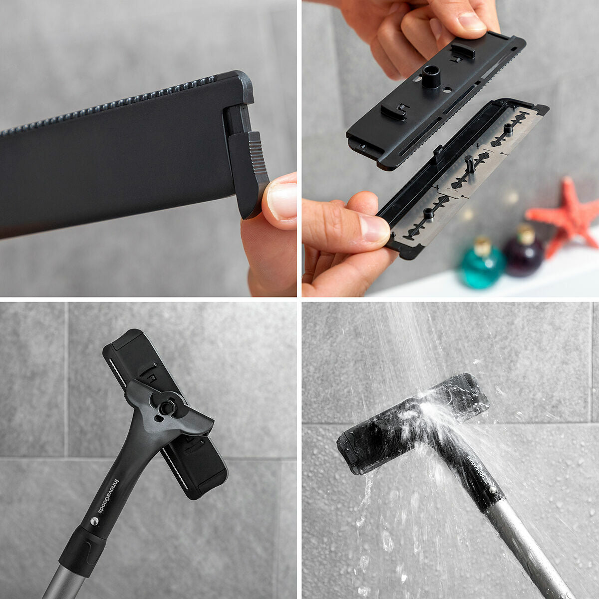 InnovaGoods Körper Shaver mit Extendable Aluminium Griff Extaver