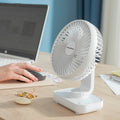 Wiederaufladbar Desk Ventilator Fanrec InnovaGoods Ø5,4'' 3600 mAh / 13,3 W