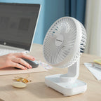 Wiederaufladbar Desk Ventilator Fanrec InnovaGoods Ø5,4'' 3600 mAh / 13,3 W