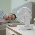 Wiederaufladbar Desk Ventilator Fanrec InnovaGoods Ø5,4'' 3600 mAh / 13,3 W