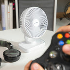 Wiederaufladbar Desk Ventilator Fanrec InnovaGoods Ø5,4'' 3600 mAh / 13,3 W