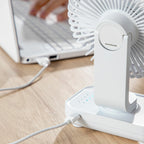 Wiederaufladbar Desk Ventilator Fanrec InnovaGoods Ø5,4'' 3600 mAh / 13,3 W