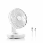 Wiederaufladbar Desk Ventilator Fanrec InnovaGoods Ø5,4'' 3600 mAh / 13,3 W