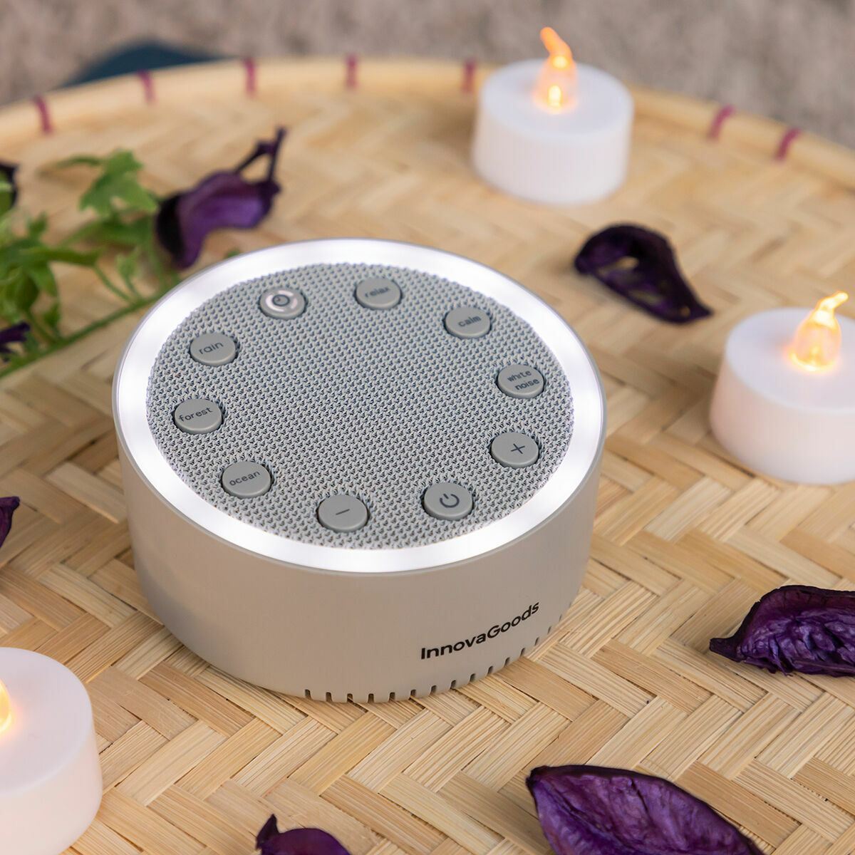 InnovaGoods Weiß Noise Schlaf Maschine Slewel