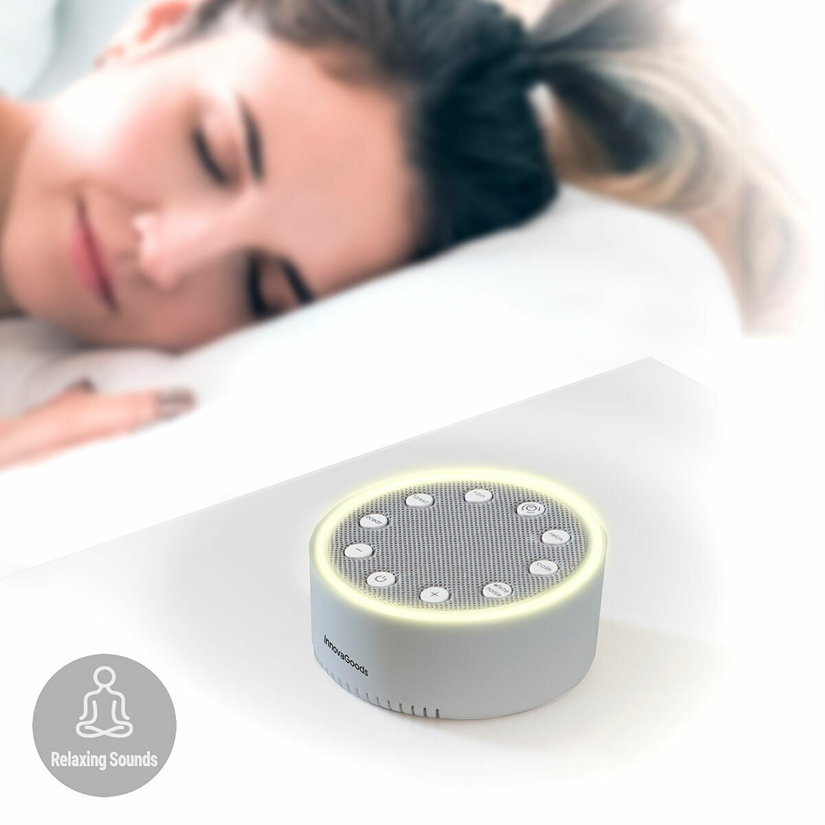 InnovaGoods Weiß Noise Schlaf Maschine Slewel