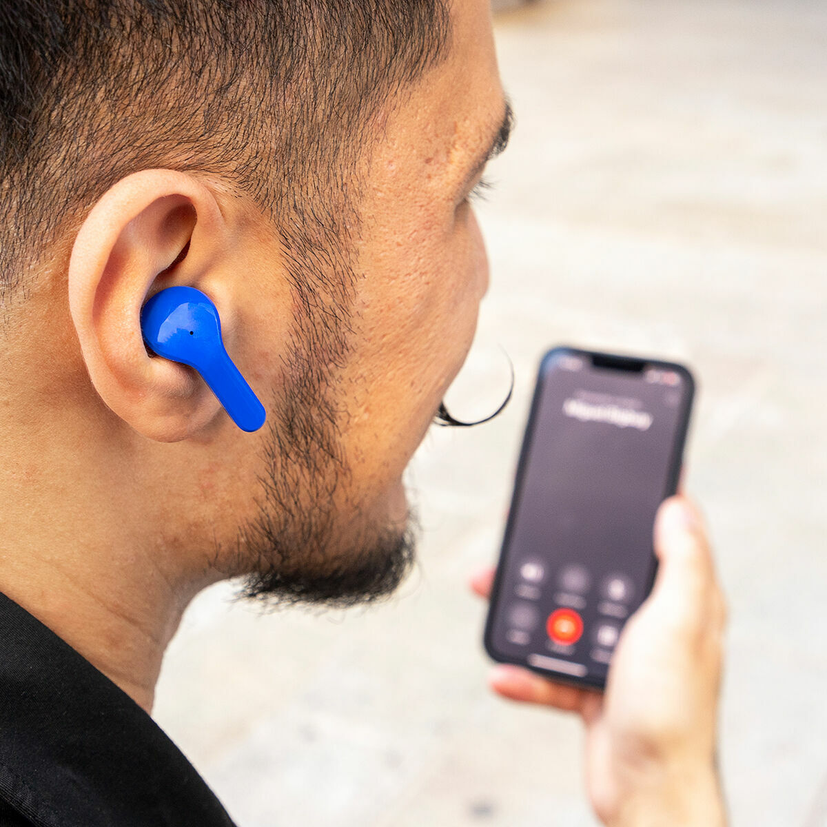 Kabellos Earphones mit Charging Etui Blau InnovaGoods