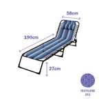 Marbueno Sonnenliege Blau