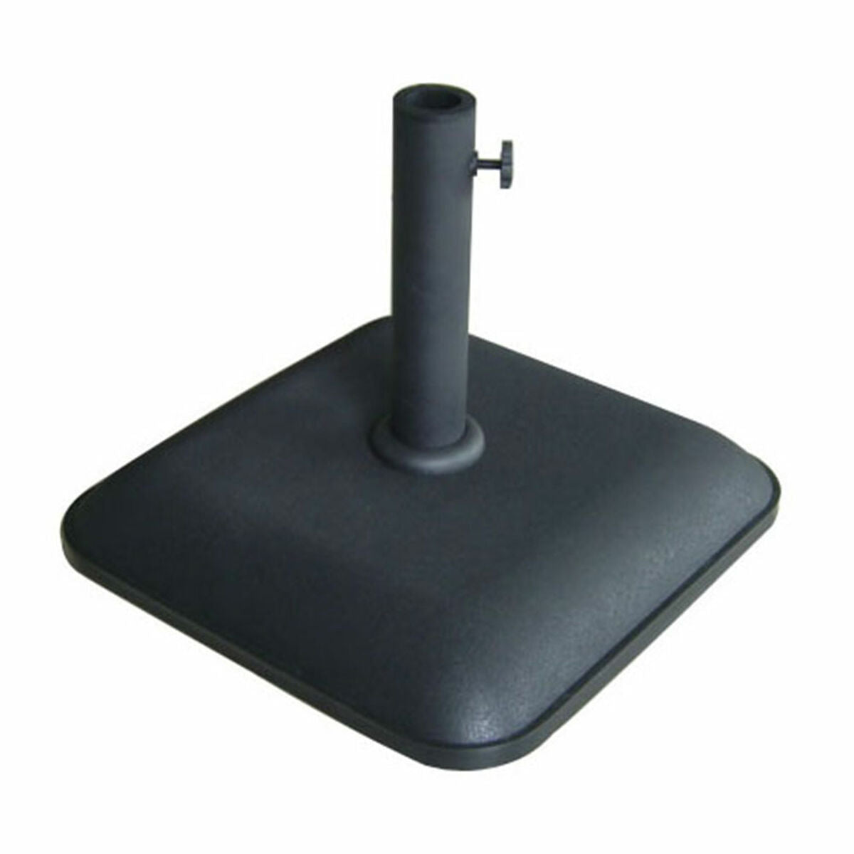 Marbueno Square Umbrella Base Cement 45X45X7.3 cm 25KG Schwarz Garden Pool Terrace 10458 – Produktbild 1