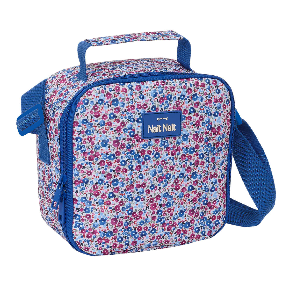 Thermo-Lunchbox Nait Nait Flores coimbra azul Blau 20 x 20 x 15 cm – Produktbild 1