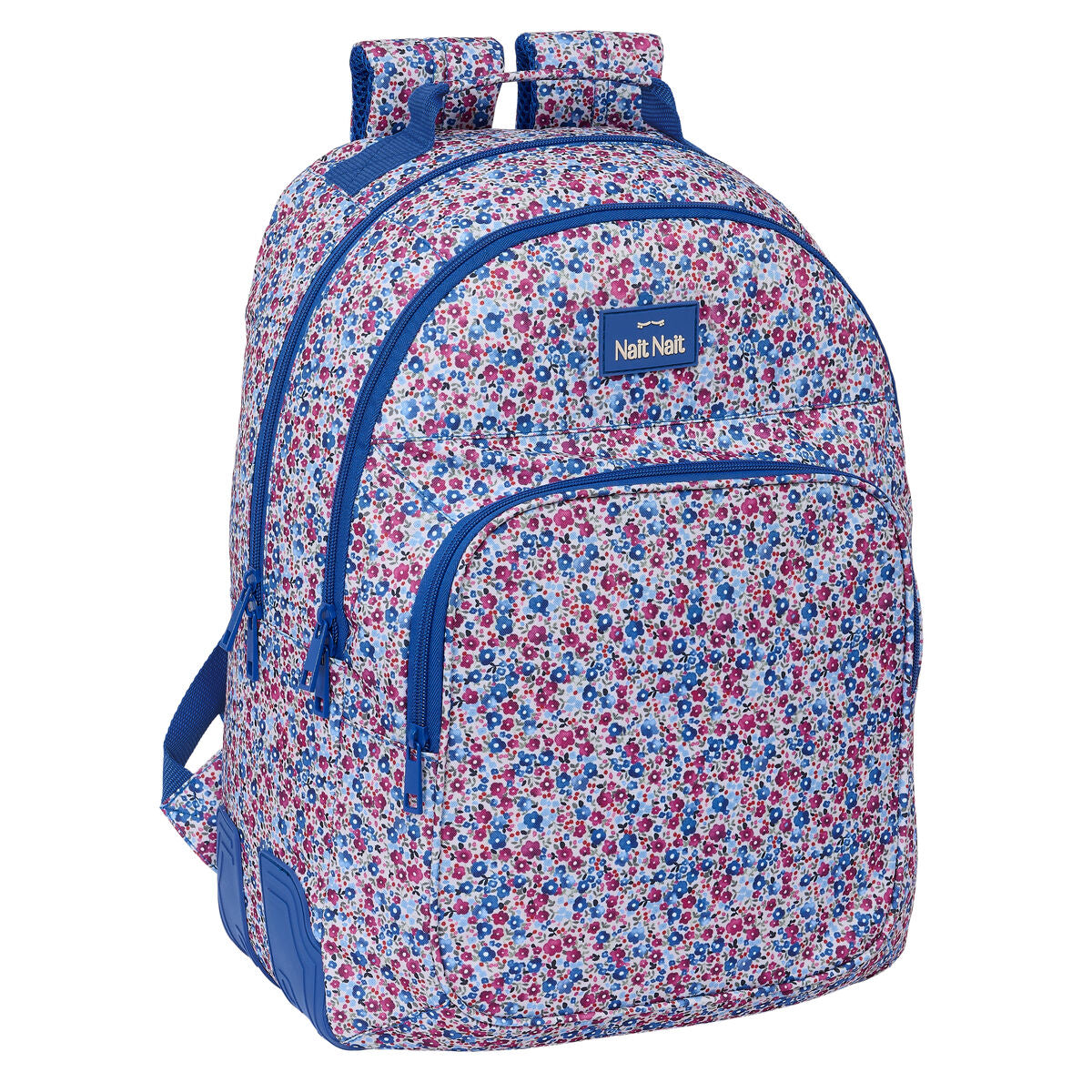 Schultasche Nait Flores coimbra Blau 32 x 42 x 15 cm