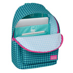 Laptop-Rucksack Nait Hahnentritt Grün 31 x 41 x 16 cm
