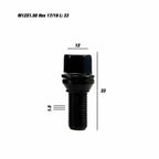 OMP Screw kit OMPS09791201 Schwarz M12 x 1,50 33 mm
