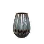 Vase Romimex Blau Schwarz Keramik